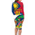 Custom Namibia Rugby Family Matching Long Sleeve Bodycon Dress and Hawaiian Shirt Welwitschias Go 2023 World Cup - Wonder Print Shop