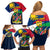 Custom Namibia Rugby Family Matching Off Shoulder Short Dress and Hawaiian Shirt Welwitschias Go 2023 World Cup - Wonder Print Shop