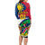 Custom Namibia Rugby Long Sleeve Bodycon Dress Welwitschias Go 2023 World Cup - Wonder Print Shop