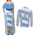 Argentina Rugby Couples Matching Off Shoulder Maxi Dress and Long Sleeve Button Shirts Los Pumas Go 2023 World Cup - Wonder Print Shop