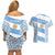 Argentina Rugby Couples Matching Off Shoulder Short Dress and Hawaiian Shirt Los Pumas Go 2023 World Cup - Wonder Print Shop