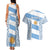 Argentina Rugby Couples Matching Tank Maxi Dress and Hawaiian Shirt Los Pumas Go 2023 World Cup - Wonder Print Shop