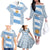 Argentina Rugby Family Matching Off Shoulder Long Sleeve Dress and Hawaiian Shirt Los Pumas Go 2023 World Cup - Wonder Print Shop