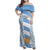 Argentina Rugby Family Matching Off Shoulder Maxi Dress and Hawaiian Shirt Los Pumas Go 2023 World Cup - Wonder Print Shop