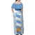 Argentina Rugby Family Matching Off Shoulder Maxi Dress and Hawaiian Shirt Los Pumas Go 2023 World Cup - Wonder Print Shop