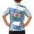 Argentina Rugby Family Matching Off Shoulder Short Dress and Hawaiian Shirt Los Pumas Go 2023 World Cup - Wonder Print Shop