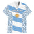 Argentina Rugby Family Matching Off Shoulder Short Dress and Hawaiian Shirt Los Pumas Go 2023 World Cup - Wonder Print Shop