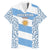 Argentina Rugby Family Matching Short Sleeve Bodycon Dress and Hawaiian Shirt Los Pumas Go 2023 World Cup - Wonder Print Shop