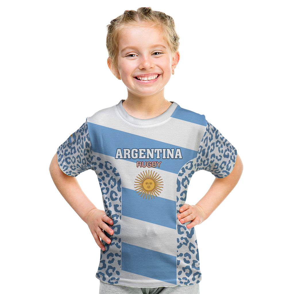 Argentina Rugby Kid T Shirt Los Pumas Go 2023 World Cup - Wonder Print Shop