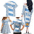 Custom Argentina Rugby Family Matching Off Shoulder Long Sleeve Dress and Hawaiian Shirt Los Pumas Go 2023 World Cup - Wonder Print Shop