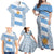 Custom Argentina Rugby Family Matching Off Shoulder Maxi Dress and Hawaiian Shirt Los Pumas Go 2023 World Cup - Wonder Print Shop