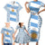 Custom Argentina Rugby Family Matching Short Sleeve Bodycon Dress and Hawaiian Shirt Los Pumas Go 2023 World Cup - Wonder Print Shop