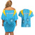 Uruguay Rugby Couples Matching Off Shoulder Short Dress and Hawaiian Shirt Los Teros Go 2023 World Cup - Wonder Print Shop