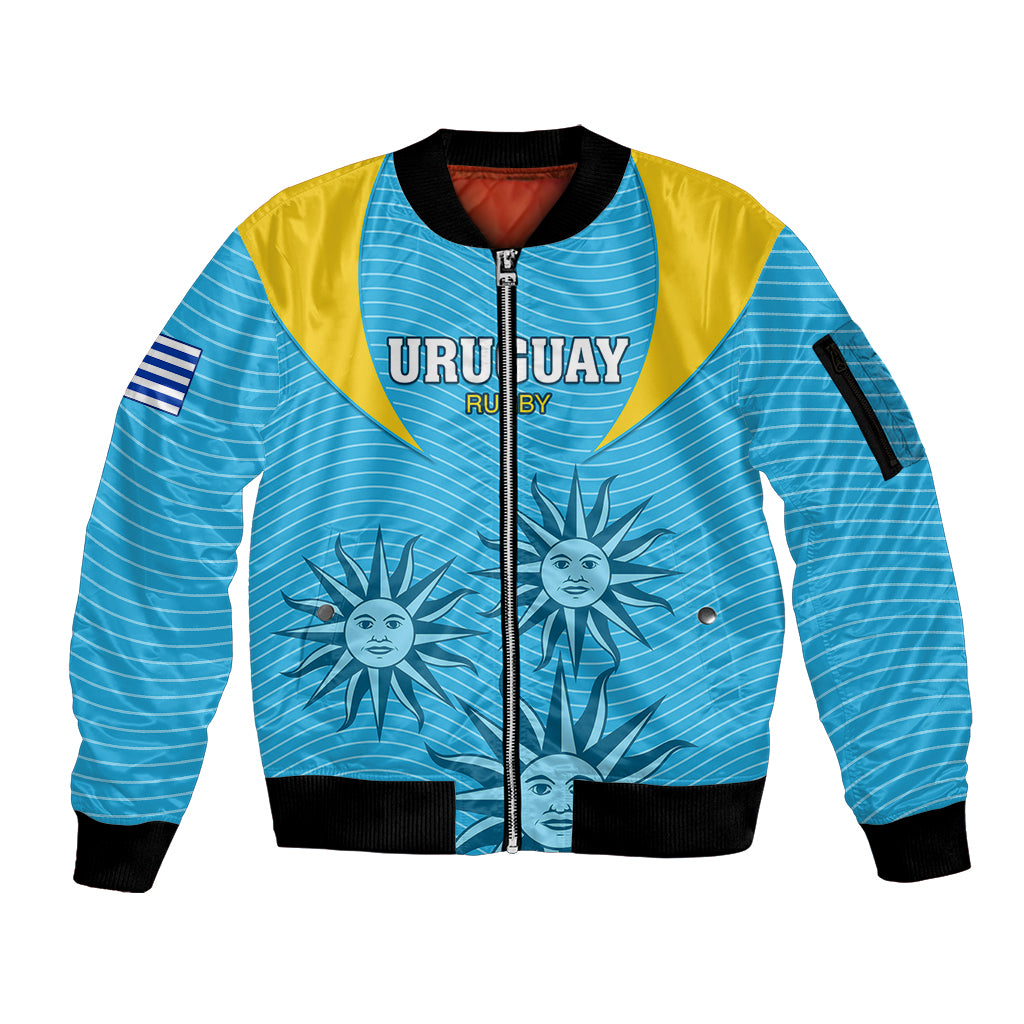 Uruguay Rugby Sleeve Zip Bomber Jacket Los Teros Go 2023 World Cup - Wonder Print Shop