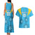 Custom Uruguay Rugby Couples Matching Tank Maxi Dress and Hawaiian Shirt Los Teros Go 2023 World Cup - Wonder Print Shop