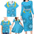 Custom Uruguay Rugby Family Matching Long Sleeve Bodycon Dress and Hawaiian Shirt Los Teros Go 2023 World Cup - Wonder Print Shop