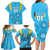 Custom Uruguay Rugby Family Matching Long Sleeve Bodycon Dress and Hawaiian Shirt Los Teros Go 2023 World Cup - Wonder Print Shop