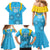 Custom Uruguay Rugby Family Matching Mermaid Dress and Hawaiian Shirt Los Teros Go 2023 World Cup - Wonder Print Shop