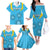 Custom Uruguay Rugby Family Matching Off Shoulder Long Sleeve Dress and Hawaiian Shirt Los Teros Go 2023 World Cup - Wonder Print Shop