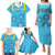 Custom Uruguay Rugby Family Matching Puletasi Dress and Hawaiian Shirt Los Teros Go 2023 World Cup - Wonder Print Shop