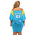 Custom Uruguay Rugby Off Shoulder Short Dress Los Teros Go 2023 World Cup - Wonder Print Shop