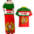 Portugal Rugby Couples Matching Off Shoulder Maxi Dress and Hawaiian Shirt Os Lobos Go 2023 World Cup - Wonder Print Shop