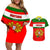 Portugal Rugby Couples Matching Off Shoulder Short Dress and Hawaiian Shirt Os Lobos Go 2023 World Cup - Wonder Print Shop