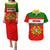 Portugal Rugby Couples Matching Puletasi Dress and Hawaiian Shirt Os Lobos Go 2023 World Cup - Wonder Print Shop