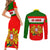 Portugal Rugby Couples Matching Short Sleeve Bodycon Dress and Long Sleeve Button Shirts Os Lobos Go 2023 World Cup - Wonder Print Shop