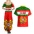 Portugal Rugby Couples Matching Summer Maxi Dress and Hawaiian Shirt Os Lobos Go 2023 World Cup - Wonder Print Shop