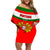 Portugal Rugby Family Matching Off Shoulder Short Dress and Hawaiian Shirt Os Lobos Go 2023 World Cup - Wonder Print Shop