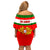 Portugal Rugby Family Matching Off Shoulder Short Dress and Hawaiian Shirt Os Lobos Go 2023 World Cup - Wonder Print Shop