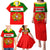 Portugal Rugby Family Matching Puletasi Dress and Hawaiian Shirt Os Lobos Go 2023 World Cup - Wonder Print Shop