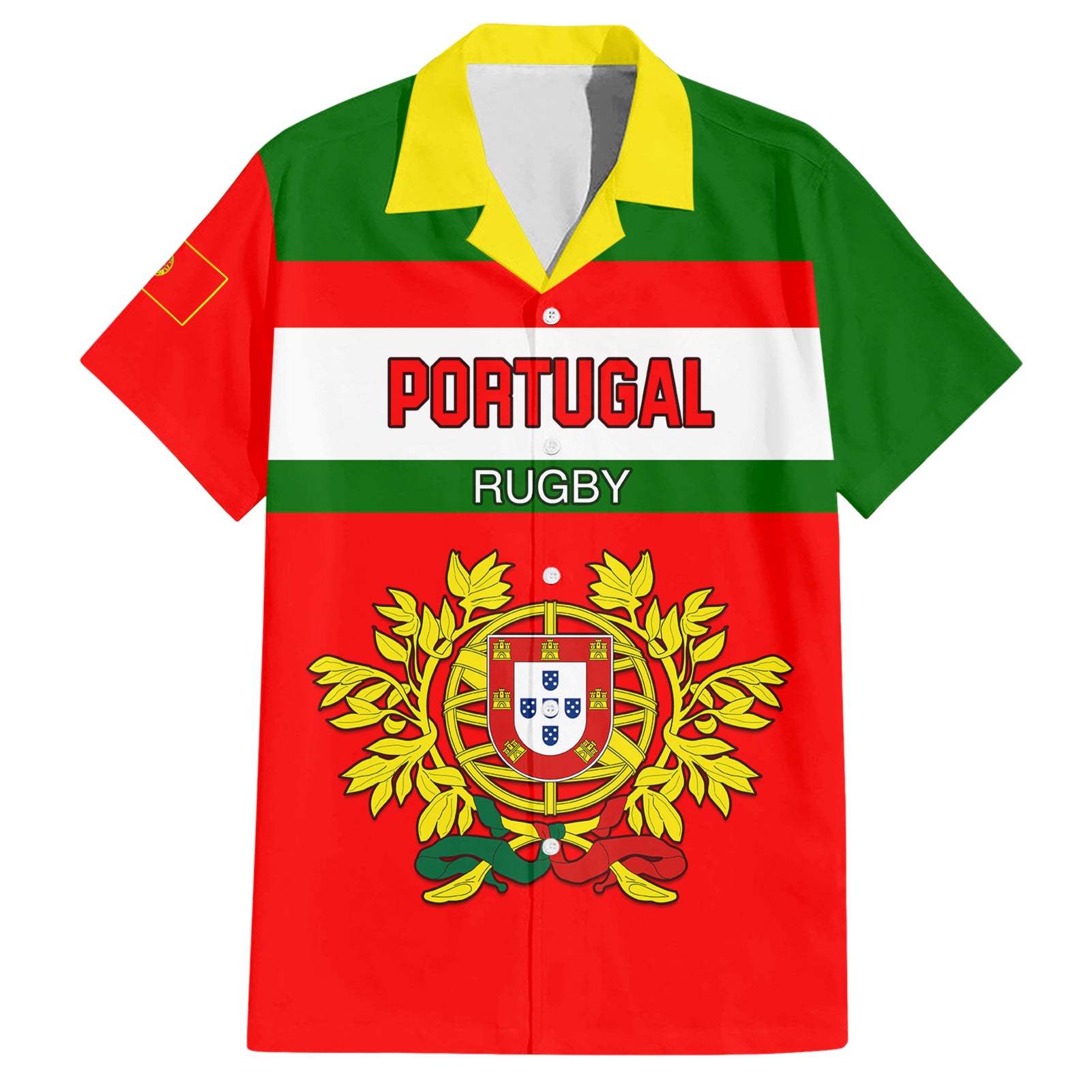 Portugal Rugby Hawaiian Shirt Os Lobos Go 2023 World Cup - Wonder Print Shop