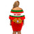 Portugal Rugby Off Shoulder Short Dress Os Lobos Go 2023 World Cup - Wonder Print Shop