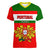 Portugal Rugby Women V Neck T Shirt Os Lobos Go 2023 World Cup - Wonder Print Shop