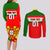 Custom Portugal Rugby Couples Matching Long Sleeve Bodycon Dress and Long Sleeve Button Shirts Os Lobos Go 2023 World Cup - Wonder Print Shop