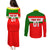 Custom Portugal Rugby Couples Matching Puletasi Dress and Long Sleeve Button Shirts Os Lobos Go 2023 World Cup - Wonder Print Shop