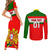 Custom Portugal Rugby Couples Matching Short Sleeve Bodycon Dress and Long Sleeve Button Shirts Os Lobos Go 2023 World Cup - Wonder Print Shop