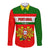 Custom Portugal Rugby Long Sleeve Button Shirt Os Lobos Go 2023 World Cup - Wonder Print Shop