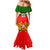 Custom Portugal Rugby Mermaid Dress Os Lobos Go 2023 World Cup - Wonder Print Shop