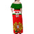 Custom Portugal Rugby Off Shoulder Maxi Dress Os Lobos Go 2023 World Cup - Wonder Print Shop