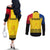 romania-rugby-couples-matching-off-the-shoulder-long-sleeve-dress-and-long-sleeve-button-shirts-stejarii-go-2023-world-cup