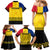 Romania Rugby Family Matching Mermaid Dress and Hawaiian Shirt Stejarii Go 2023 World Cup - Wonder Print Shop