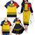 Romania Rugby Family Matching Off Shoulder Long Sleeve Dress and Hawaiian Shirt Stejarii Go 2023 World Cup - Wonder Print Shop