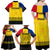 Romania Rugby Family Matching Off Shoulder Maxi Dress and Hawaiian Shirt Stejarii Go 2023 World Cup - Wonder Print Shop