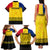 Romania Rugby Family Matching Tank Maxi Dress and Hawaiian Shirt Stejarii Go 2023 World Cup - Wonder Print Shop