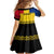 Romania Rugby Kid Short Sleeve Dress Stejarii Go 2023 World Cup - Wonder Print Shop