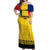 Romania Rugby Off Shoulder Maxi Dress Stejarii Go 2023 World Cup - Wonder Print Shop