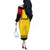 Romania Rugby Off The Shoulder Long Sleeve Dress Stejarii Go 2023 World Cup - Wonder Print Shop